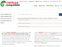 Tablet Screenshot of cartuse-compatibile.ro